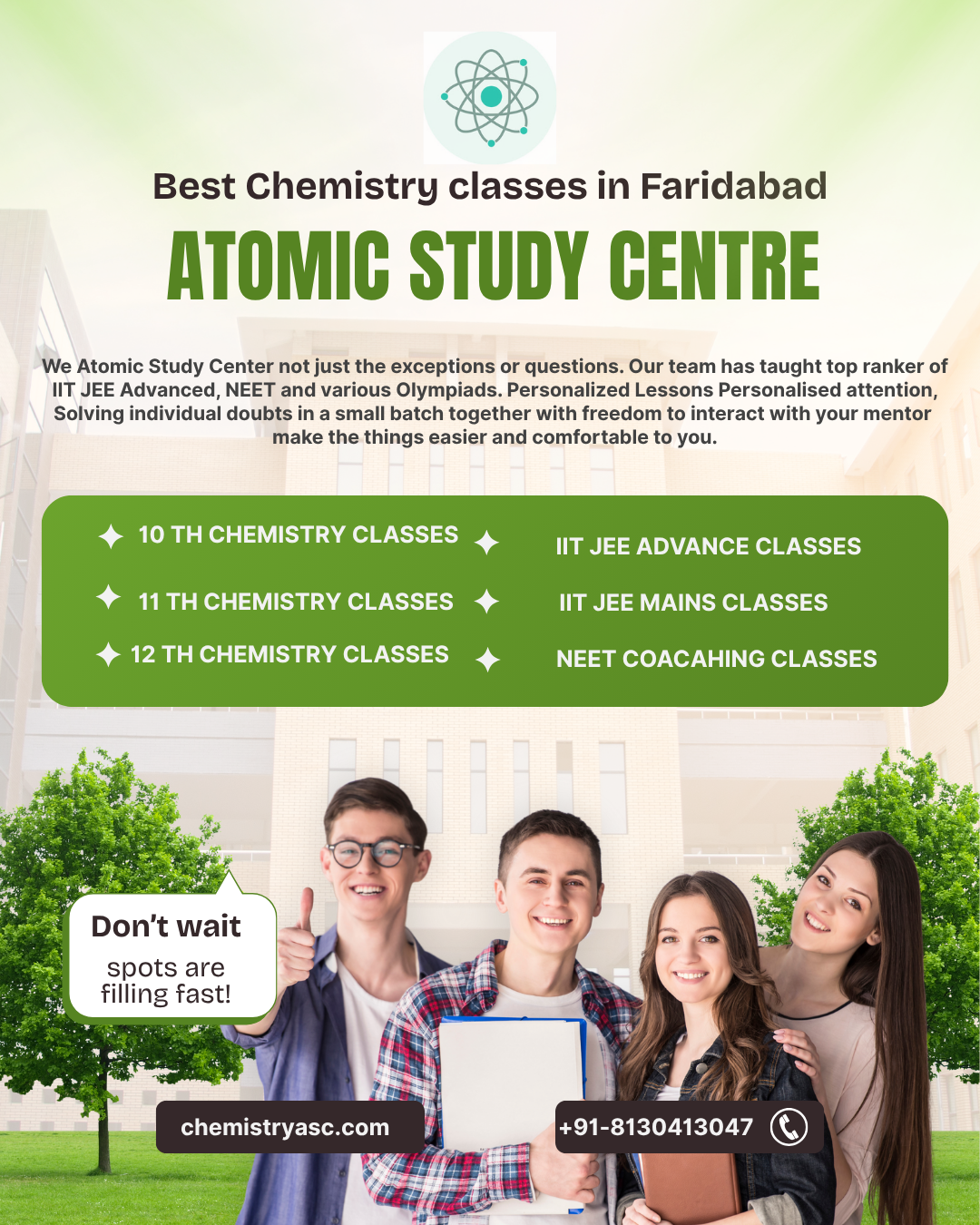 Best Chemistry Classes In Faridabad